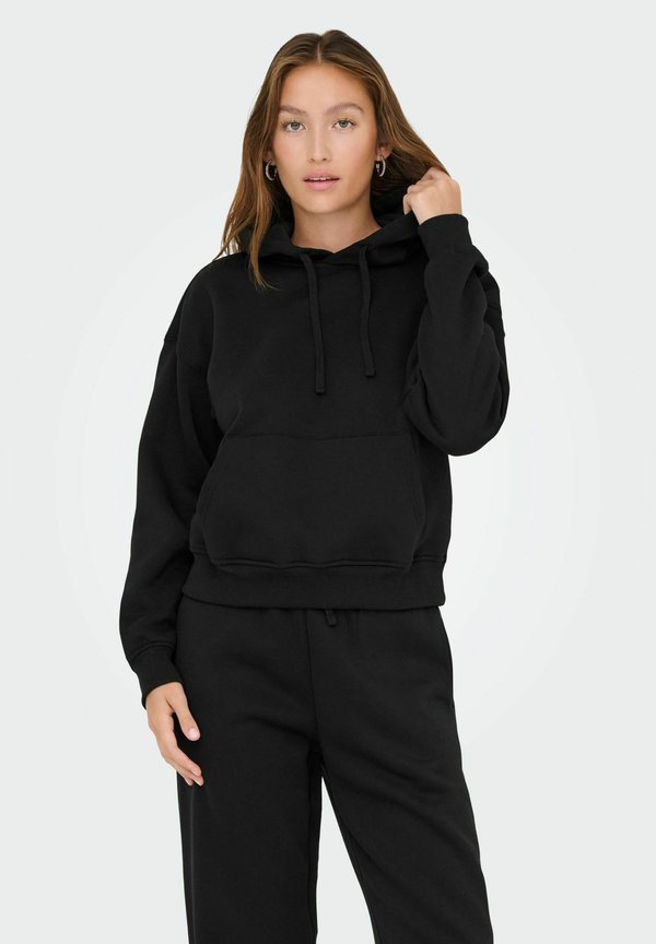 ONLY ONLBEST L/S HOOD SWT NOOS - Hoodie - black