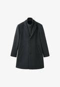 Mango Short coat - dark heather grey
