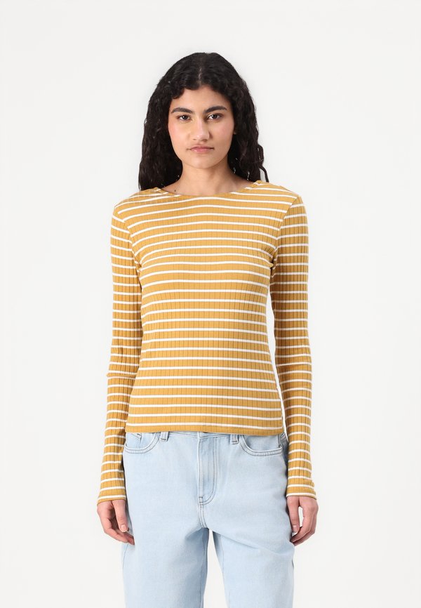 Vero Moda VMSEA - Long sleeved top - harvest gold/snow white