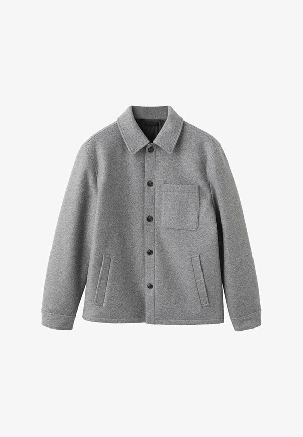 Mango Light jacket - mottled grey