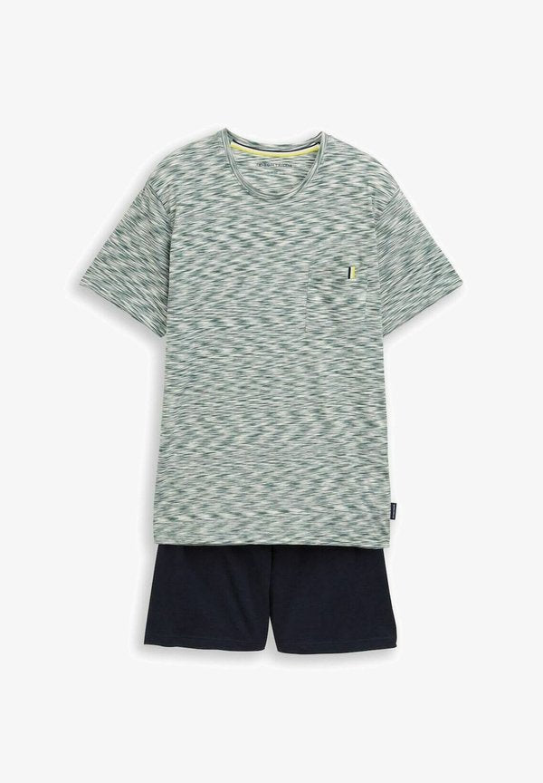 TOM TAILOR TOM TAILOR UNTERWÄSCHE PYJAMA-MIT MUSTER SET  - Pyjama bottoms - green medium multi