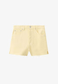 Mango ADULT - Denim shorts - light yellow