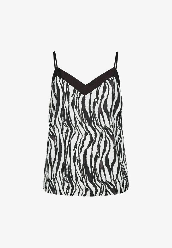 Vero Moda Curve TOP VMCDENISE TOP - Top - black