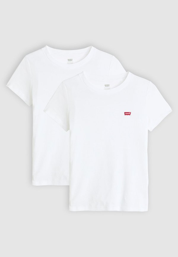 Levi's® ESSENTIAL TEE 2 PACK - Basic T-shirt - white/white