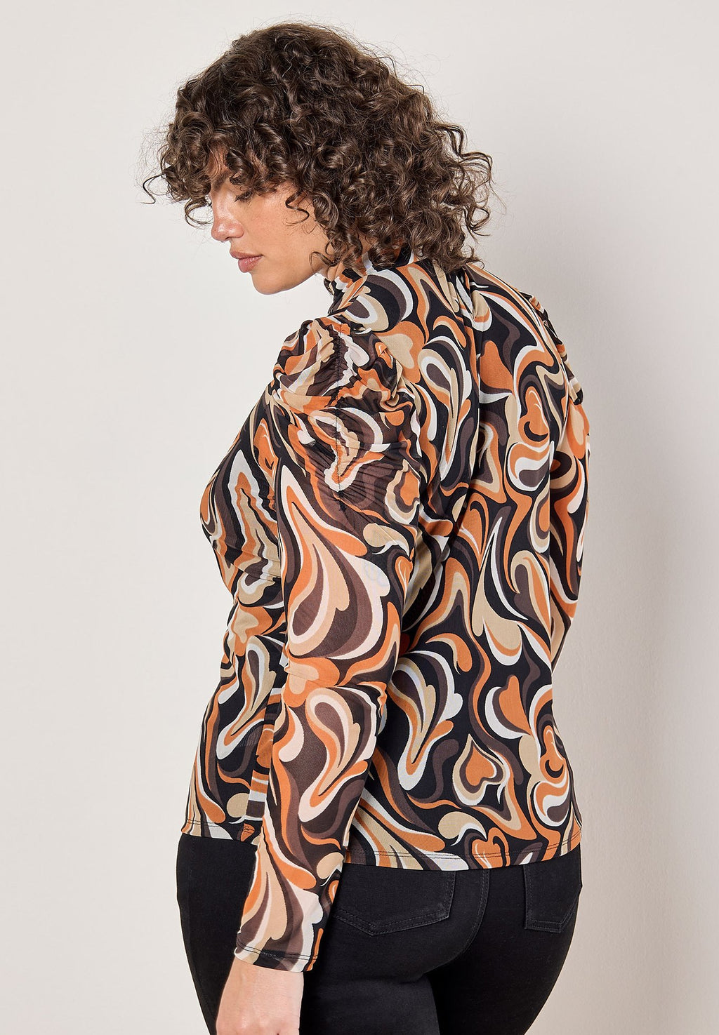 Apricot CURVE RETRO HEARTS