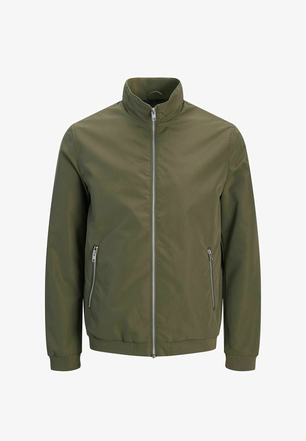 Jack & Jones JJERUSH HARRINGTON - Bomber Jacket - Green