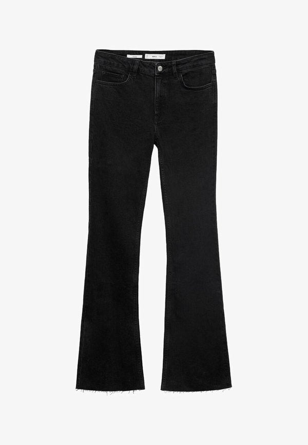 Mango Bootcut jeans - black denim