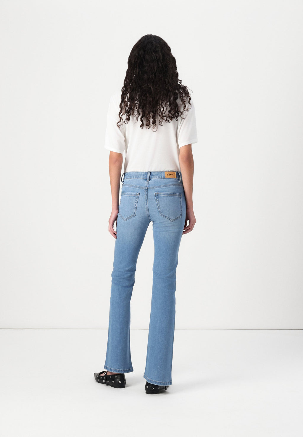 Flared fit ONLWAUW Mid waist Ankle length Media 4
