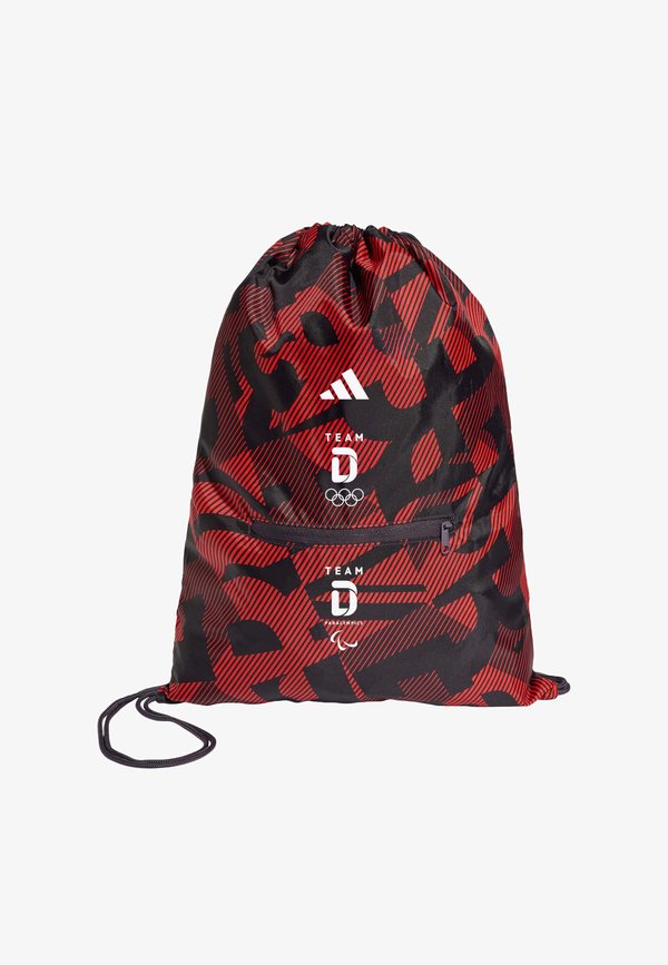 adidas Performance TEAM D GYM  - Drawstring sports bag - aurora black   lucid red