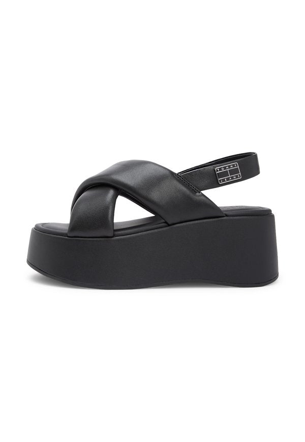 Tommy Jeans PADDED STRAP WEDGE SANDALS