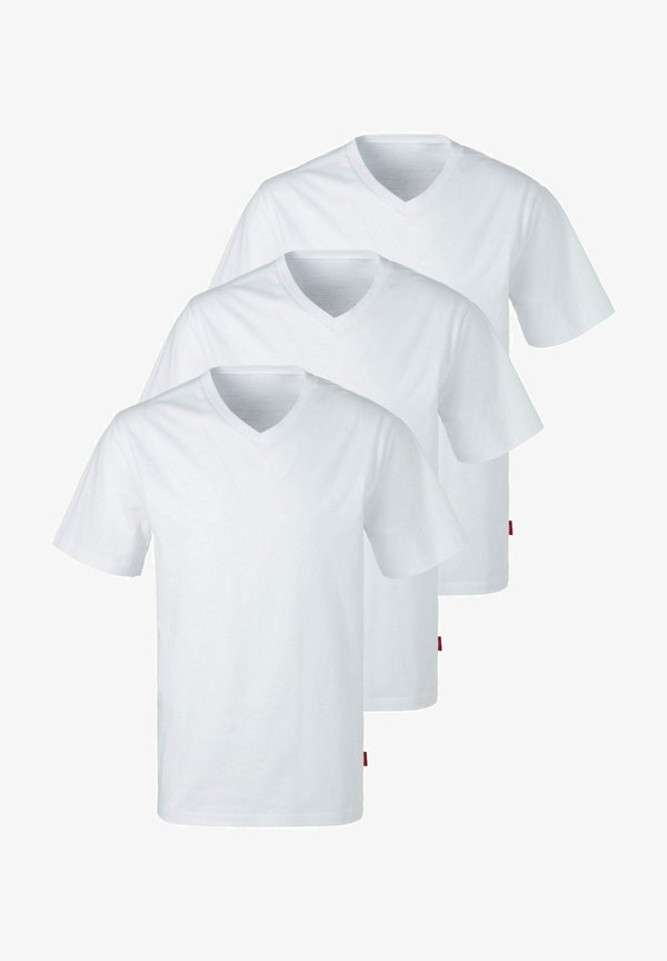 s.Oliver 3 PACK - Basic T-shirt - weiß