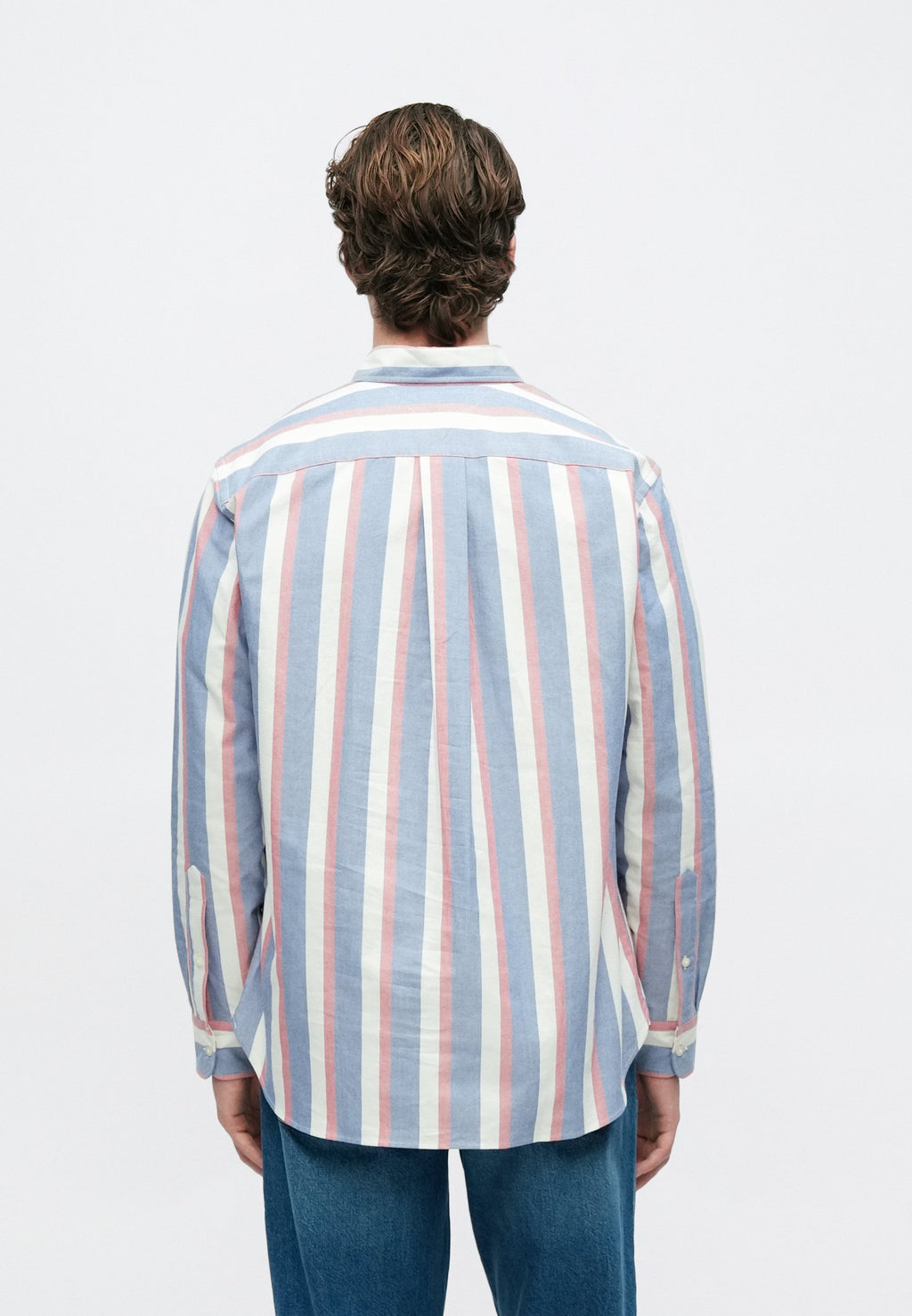 RELAXED FIT STRIPE OXFORD SHIRT Media 4