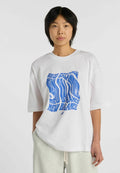 New Balance WAVEY RELAXED T-SHIRT - Print T-shirt - white