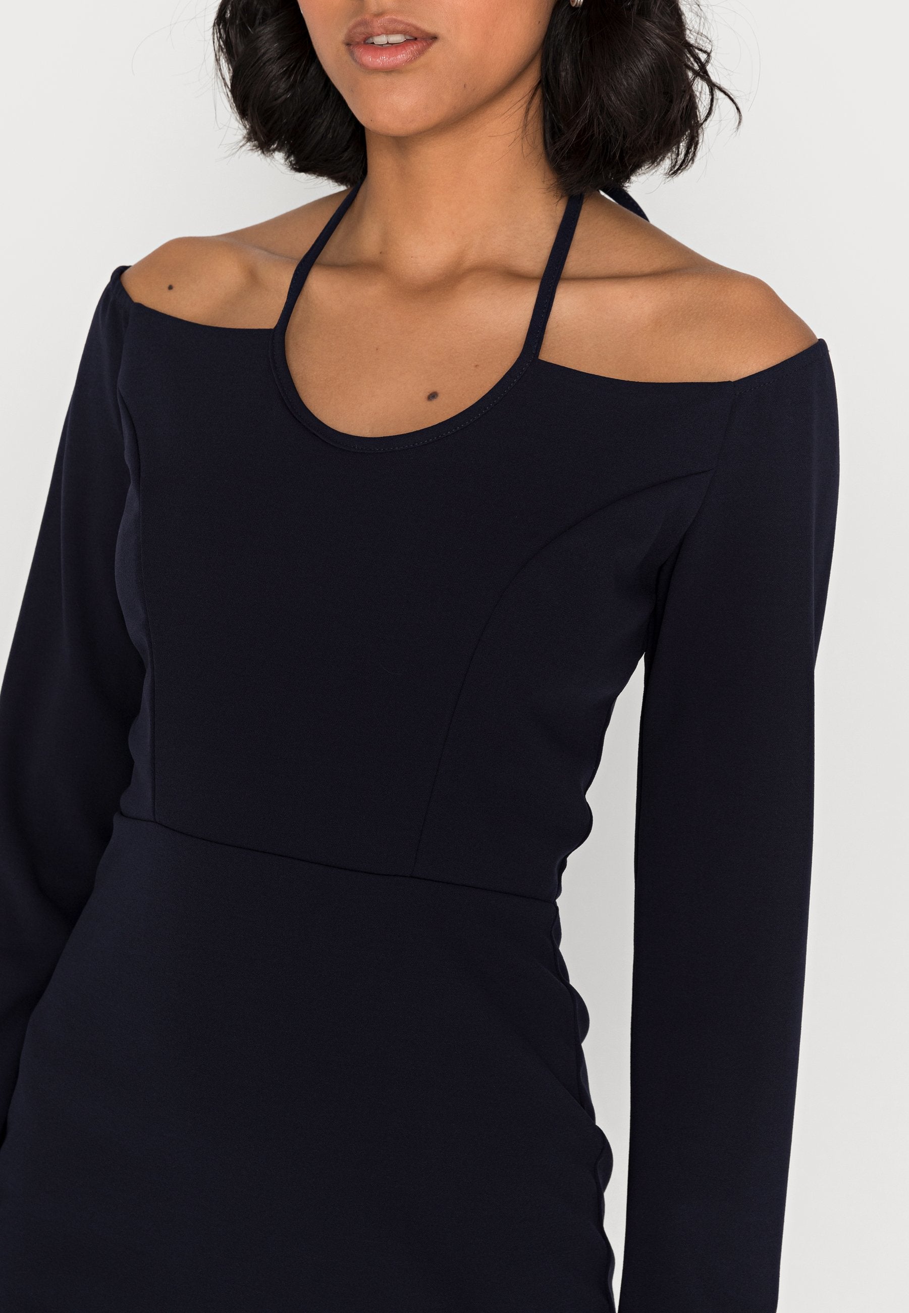 WAL G. ALEXIS CUT OUT HALTER DRESS