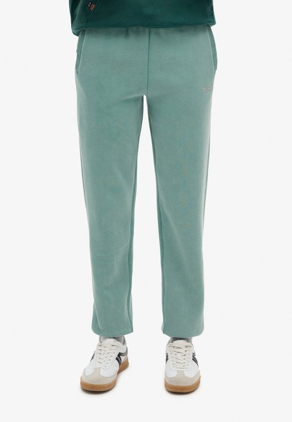 Superdry & Co ESSENTIAL LOGO CUFFED JOGGERS - Tracksuit bottoms - oil blue