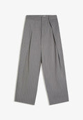 Bershka SUPER BAGGY DOUBLE DART - TROUSERS - Trousers - dark grey