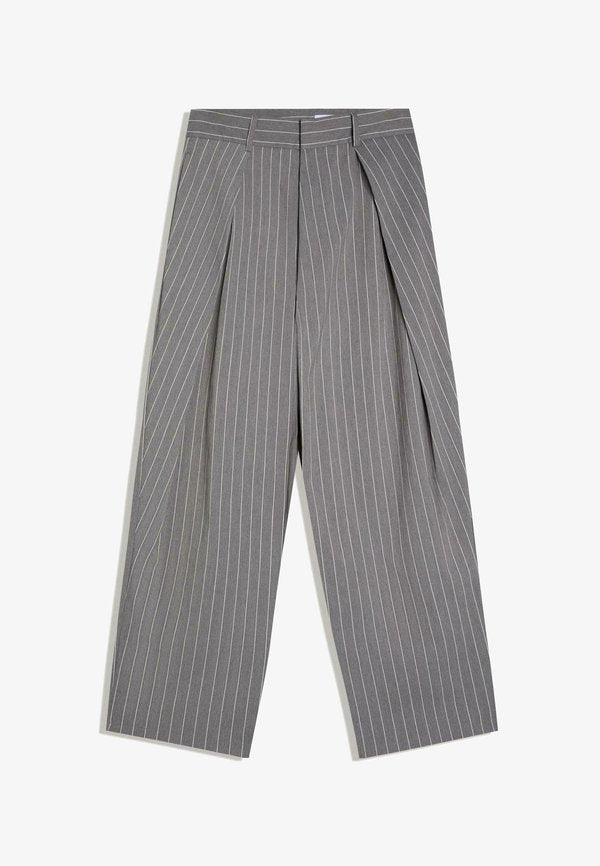 Bershka SUPER BAGGY DOUBLE DART - TROUSERS - Trousers - dark grey
