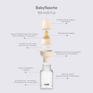 Babyflaschen Set 10tlg, von Geburt an BIBS