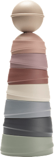 Stapelturm Pastel Regenbogen BIBS