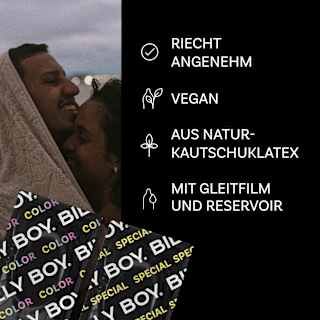 Kondome Bunte Vielfalt, Breite 52 mm BILLY BOY