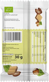 Kindersnack Waffeln mit Kakao, Datteln & Haselnuss ab 3 Jahren Billy Tiger