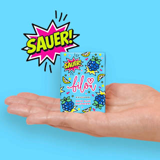 Kaugummi, Sour Blue Raspberry  bilou
