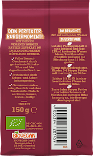Mein veganer Burger Pattie BIOVEGAN