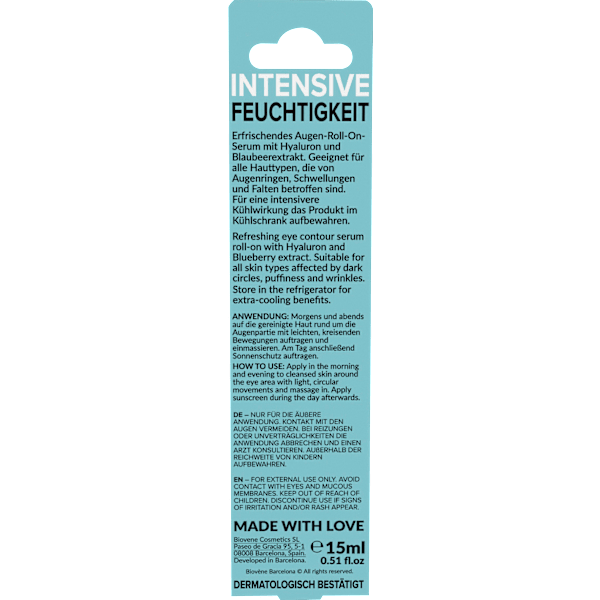 Augen Roll-on Hydra-Power Hyaluron BIOVÈNE BARCELONA