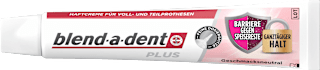Haftcreme Plus Barriere gegen Speisereste geschmacksneutral blend-a-dent