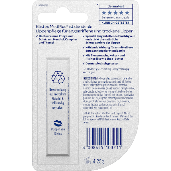 Lippenpflege Med Plus Stick Blistex