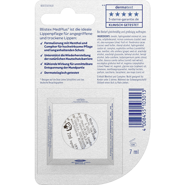 Lippenpflege MedPlus Tiegel Blistex