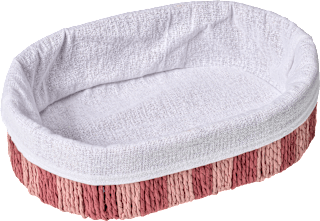 Brotkorb oval, pflaume gestreift (30x20x8 cm)  BOLTZE