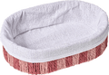 Brotkorb oval, pflaume gestreift (30x20x8 cm)  BOLTZE