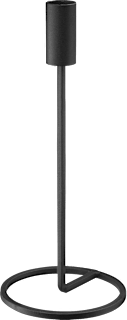 Kerzenhalter aus Metall, schwarz (H26cm) BOLTZE