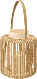 Laterne aus Seegras rund, natur (17x17x22 cm) BOLTZE