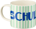 Trinkbecher aus Keramik Schulkind, blau/mint (300 ml) BOLTZE