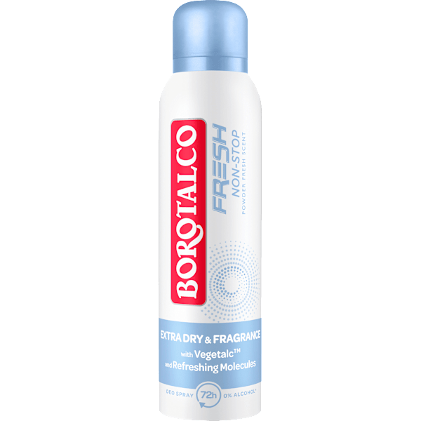Antitranspirant Deospray FRESH Non-Stop Powder Fresh Scent Borotalco