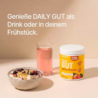 Daily Gut Darm Pulver Erdbeer-Geschmack BRAINEFFECT