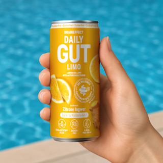 Daily Gut Limo Ingwer Zitrone Geschmack BRAINEFFECT