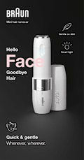Gesichtshaarentferner, Mini Hair Remover FS1000 Braun