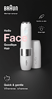 Gesichtshaarentferner, Mini Hair Remover FS1000 Braun