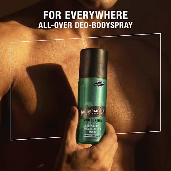 Deospray Made For Men Green Apple Aquatic Notes Moss bruno banani