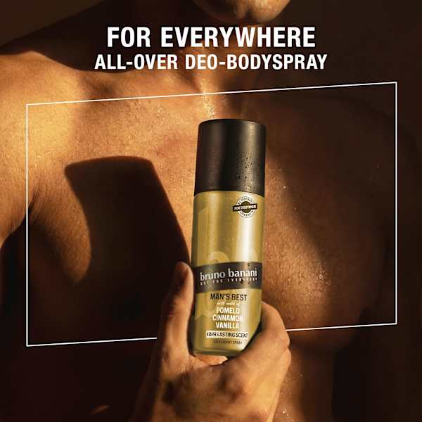 Deospray Man's Best Pomelo Cinnamon Vanilla bruno banani