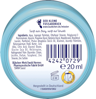 Baby Pflegecreme, Reisegröße Bübchen