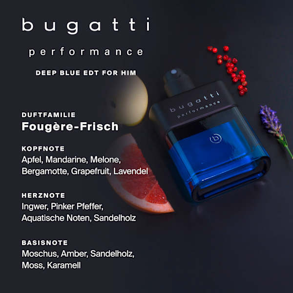Performance Deep Blue Eau de Toilette bugatti