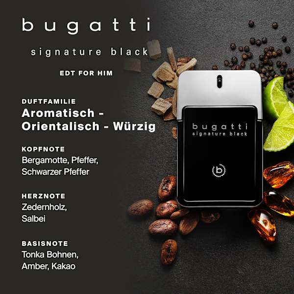 Signature black Eau de Toilette bugatti