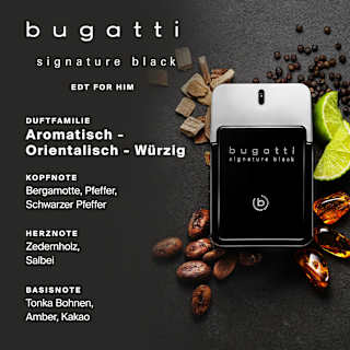 Signature black Eau de Toilette bugatti