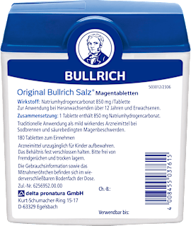 Salz Magentabletten gegen Sodbrennen BULLRICH