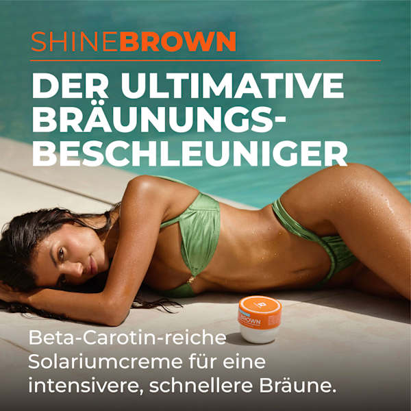 Bräunungsbeschleuniger Creme shine brown mit Beta Carotin Byrokko
