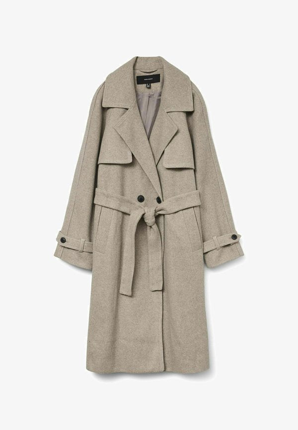 Vero Moda VMPOPMILEY - Classic coat - silver mink